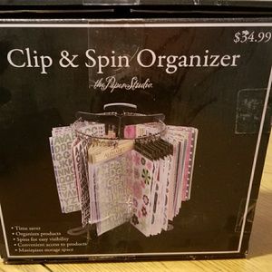 Clip & Spin Organizer for Scrapbooking New in box